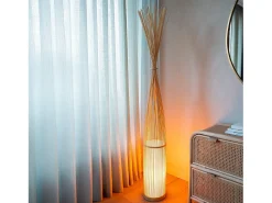 Rendez-Vous Déco Lámpara De Pie^Lámpara de pie de bambú natural 1m70 - Huron Beige