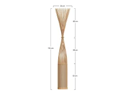 Rendez-Vous Déco Lámpara De Pie^Lámpara de pie de bambú natural 1m70 - Huron Beige