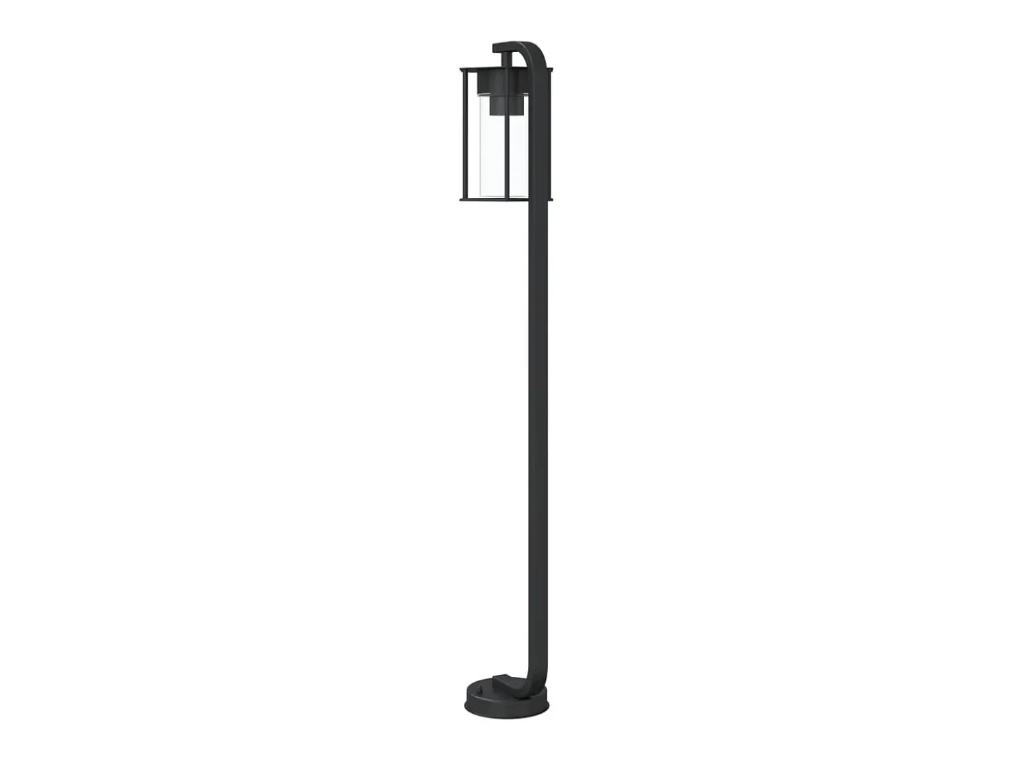 Lámpara de pie de exterior 100 cm acero inoxidable negro 02_0042504