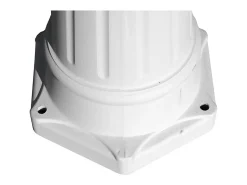 Clearance Helloshop26 Lámpara de pie de exterior triple blanca 215 cm luminaria decorativa 2402083 Blanco