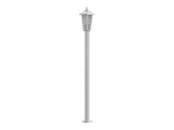 Lámpara de pie de exterior plateada 120 cm acero inoxidable Plata 02_0042516