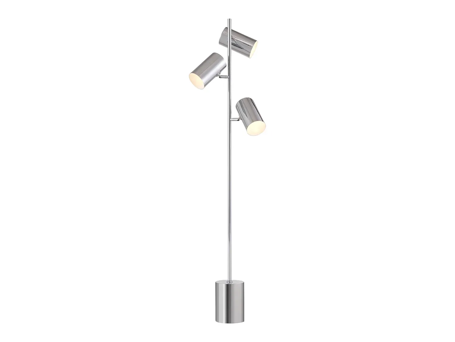 Best OZAIA Lámpara de pie de latón dorado D.32 x Alt.155 cm - KINLEY Plateado