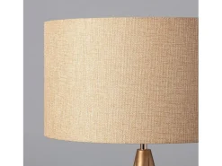Ledkia Lámpara De Pie^Lámpara de Pie de Madera y Tela Wolby Beige Multicolor