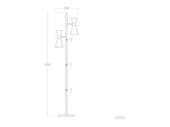 Ledkia Lámpara De Pie^Lámpara de Pie de Metal 2 Focos Jigger Negro / Dorado Multicolor