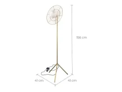 Outlet Rendez-Vous Déco Lámpara de pie de metal 156 cm - Bandia Dorado