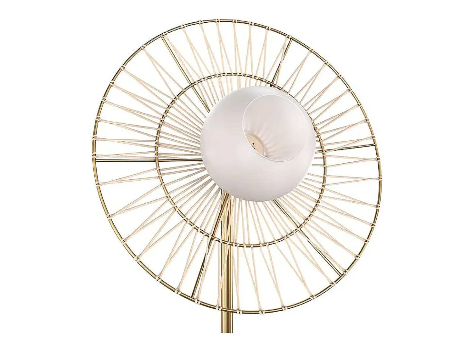 Outlet Rendez-Vous Déco Lámpara de pie de metal 156 cm - Bandia Dorado