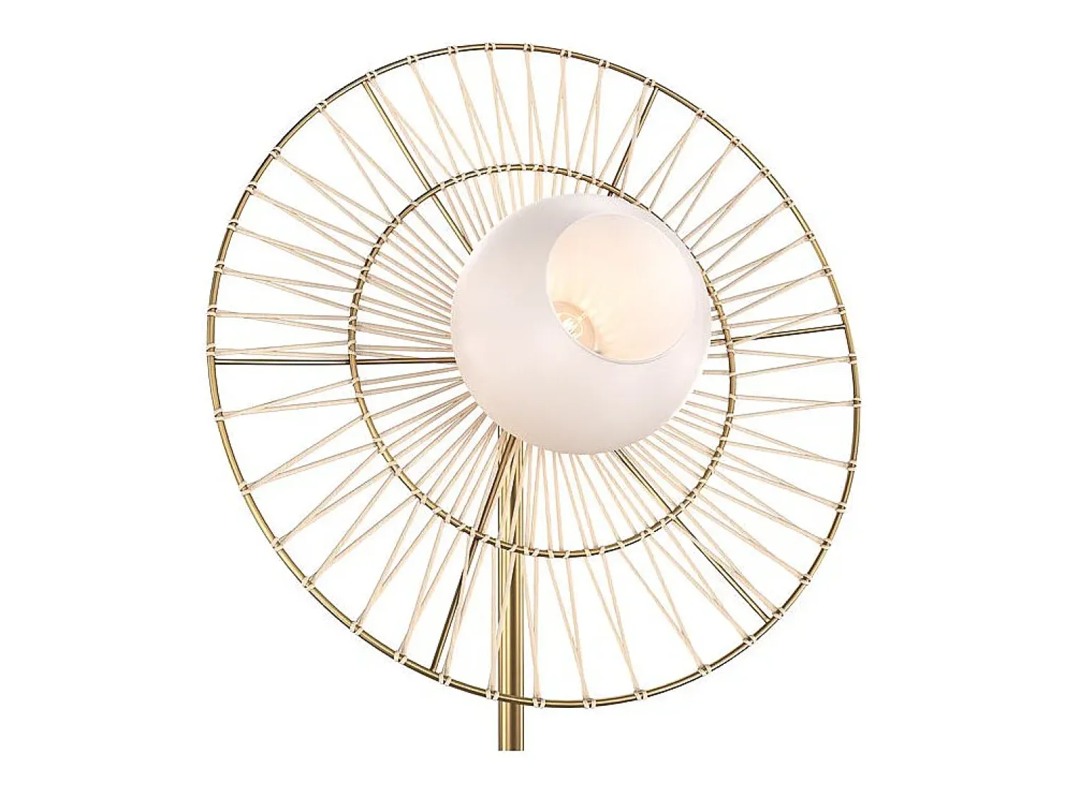 Outlet Rendez-Vous Déco Lámpara de pie de metal 156 cm - Bandia Dorado