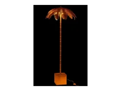 Lámpara de pie de metal dorado 77x77x133 cm