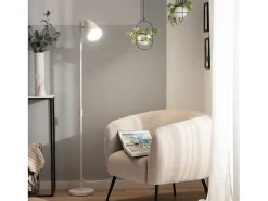 Clearance Ledkia Lámpara de Pie de Metal Ulux Blanco Multicolor