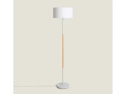 Lámpara de Pie de Metal Wifi con Regulador Silinda Blanco