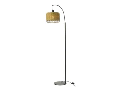 Lámpara de pie de metal y fibra verde 56x27x168 cm