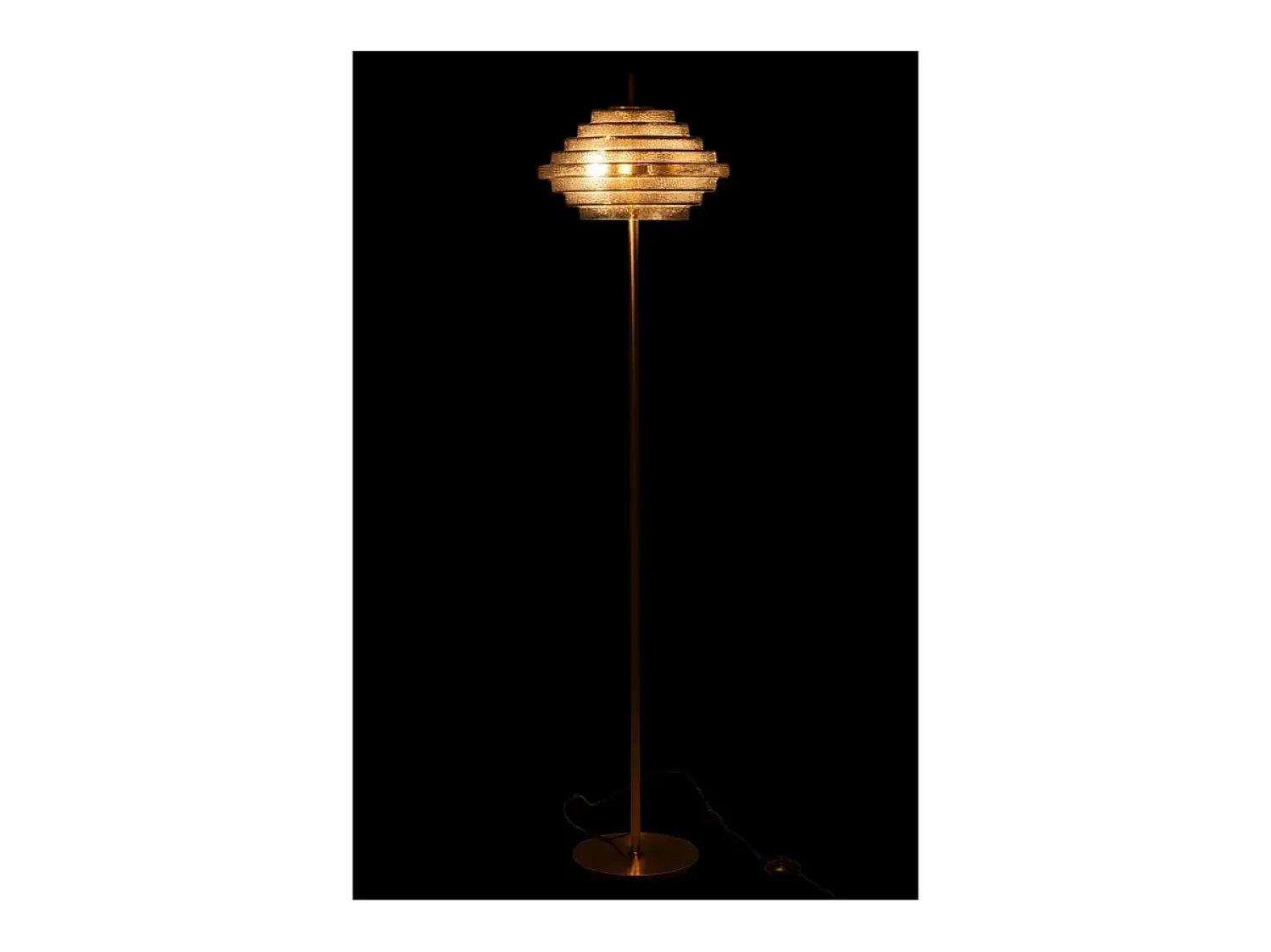 J-Line Lámpara De Pie^Lámpara de pie de vidrio 154x36x36 cm Dorado