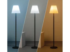 Ledkia Lámpara De Pie^Lámpara de Pie Exterior de Aluminio Maipo Negro Multicolor