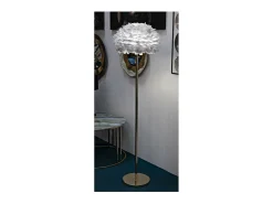 Outlet Lámpara de pie Feathers Slim Ø43x170 cm Gris