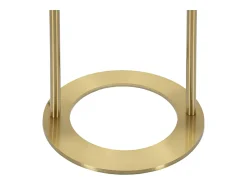 Lámpara De Pie^Lámpara de pie GLAMY ARC Ø 28X168 en metal dorado con pantalla de vidrio blanco Blanco / Dorado