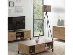 VS Venta-stock Lámpara De Pie^Lámpara de pie Hanae de bambú, altura 158 cm Beige