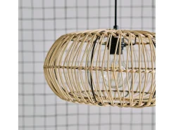 Sweeek Lámpara De Pie^Lámpara de pie interior de ratán natural h 170cm natural Marru00f3n