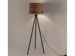 VS Venta-stock Lámpara De Pie^Lámpara de pie Kiomi de alga marina y metal, altura 144 cm Beige