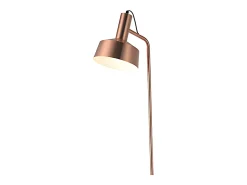 Lámpara De Pie^Lámpara de pie Leana Lumit 60W metal cobre Ø19x136 cm Marru00f3n