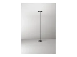 New Lámpara de pie LED Balance 25 W, 3000 K, 180 cm de altura, 2376 lm, con interruptor de encendido/apagado y regulador de intensidad, - Perenz Negro