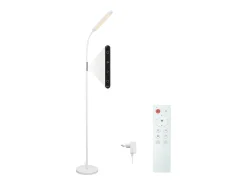 NETTLIFE Lámpara De Pie^Lámpara de pie LED para sala de estar, regulable, blanca, 11 W, flexible, 360°, para sofá Blanco