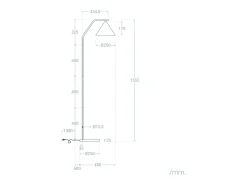 Lámpara de Pie LED 8W Metal Elise Negro