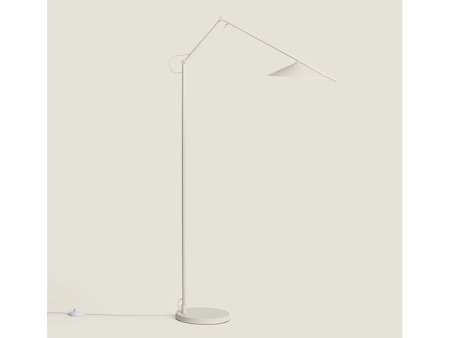 Ledkia Lámpara De Pie^Lámpara de Pie LED 8W Metal Evian Beige