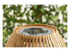 ebuy24 Iluminación Exterior^Lámpara de pie Mabis LED para exterior 40x150x40cm marrón. Beige