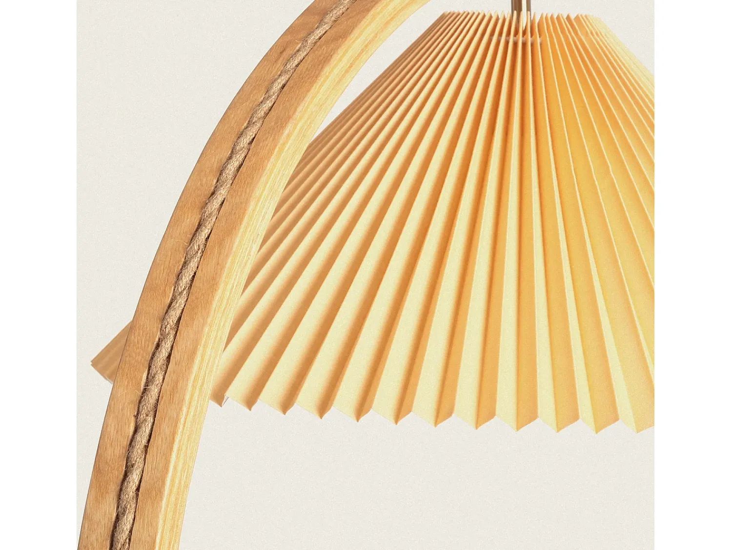 Ledkia Lámpara De Pie^Lámpara de Pie Madera Luanda Naranja