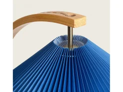 Lámpara de Pie Madera Luanda Azul Oscuro