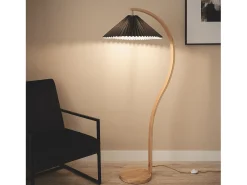 Lámpara de Pie Madera Luanda Negro
