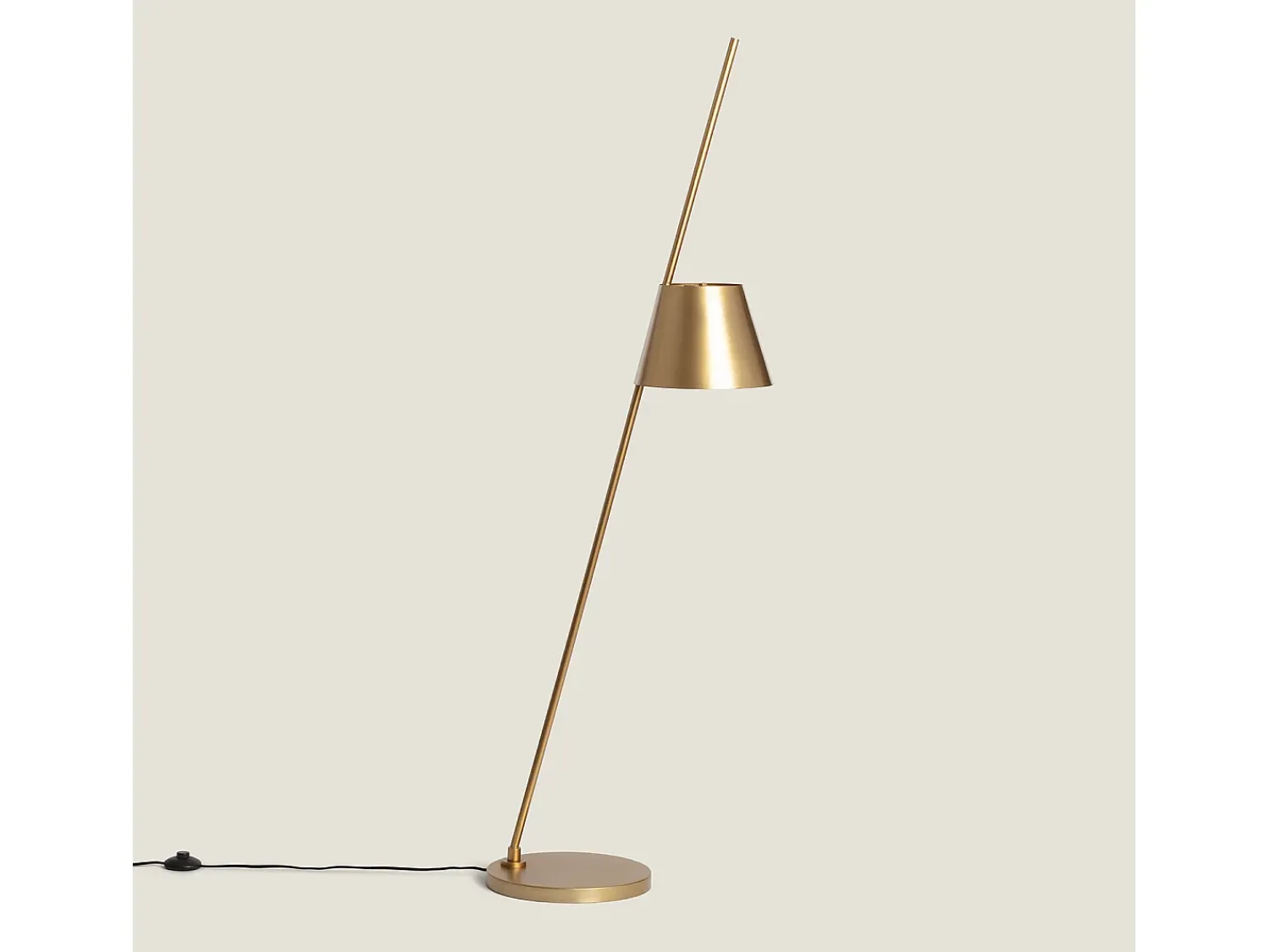 Ledkia Lámpara de Pie Metal Bardney Dorado