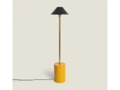 Best Ledkia Lámpara de Pie Metal Brijesh Amarillo