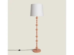 Sale Ledkia Lámpara de Pie Metal Zunga Melocotón Naranja claro