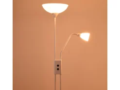 Lámpara De Pie^Lámpara de pie Milano Bel Air 40W con luz de lectura Ø28x170 cm Blanco