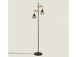 Outlet Ledkia Lámpara de Pie Monah WiFi con Regulador Negro Multicolor