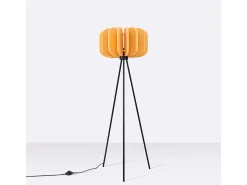 Sollux Lighting Lámpara De Pie^Lámpara de pie Mula moderno de fieltro/acero - 1 fuentes luminosas - L.45 x A.134 cm - /negro Amarillo