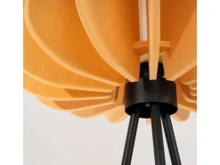 Sollux Lighting Lámpara De Pie^Lámpara de pie Mula moderno de fieltro/acero - 1 fuentes luminosas - L.45 x A.134 cm - /negro Amarillo