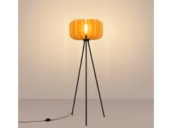 Sollux Lighting Lámpara De Pie^Lámpara de pie Mula moderno de fieltro/acero - 1 fuentes luminosas - L.45 x A.134 cm - /negro Amarillo