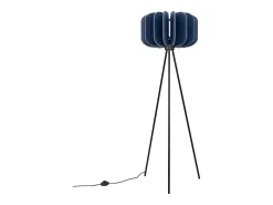 Sollux Lighting Lámpara de pie Mula moderno de fieltro/acero - 1 fuentes luminosas - L.45 x A.134 cm - marino/negro Azul