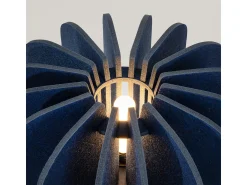 Sollux Lighting Lámpara de pie Mula moderno de fieltro/acero - 1 fuentes luminosas - L.45 x A.134 cm - marino/negro Azul