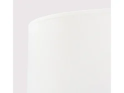 Lámpara de pie Natt moderno de tela/PVC/madera - 1 fuentes luminosas - L.77 x A.140 cm - madera blanca/natural