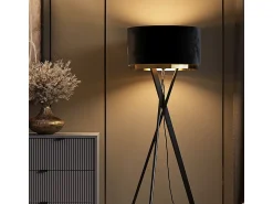 Vicco Lámpara de pie 50x50x154 goldamo Negro
