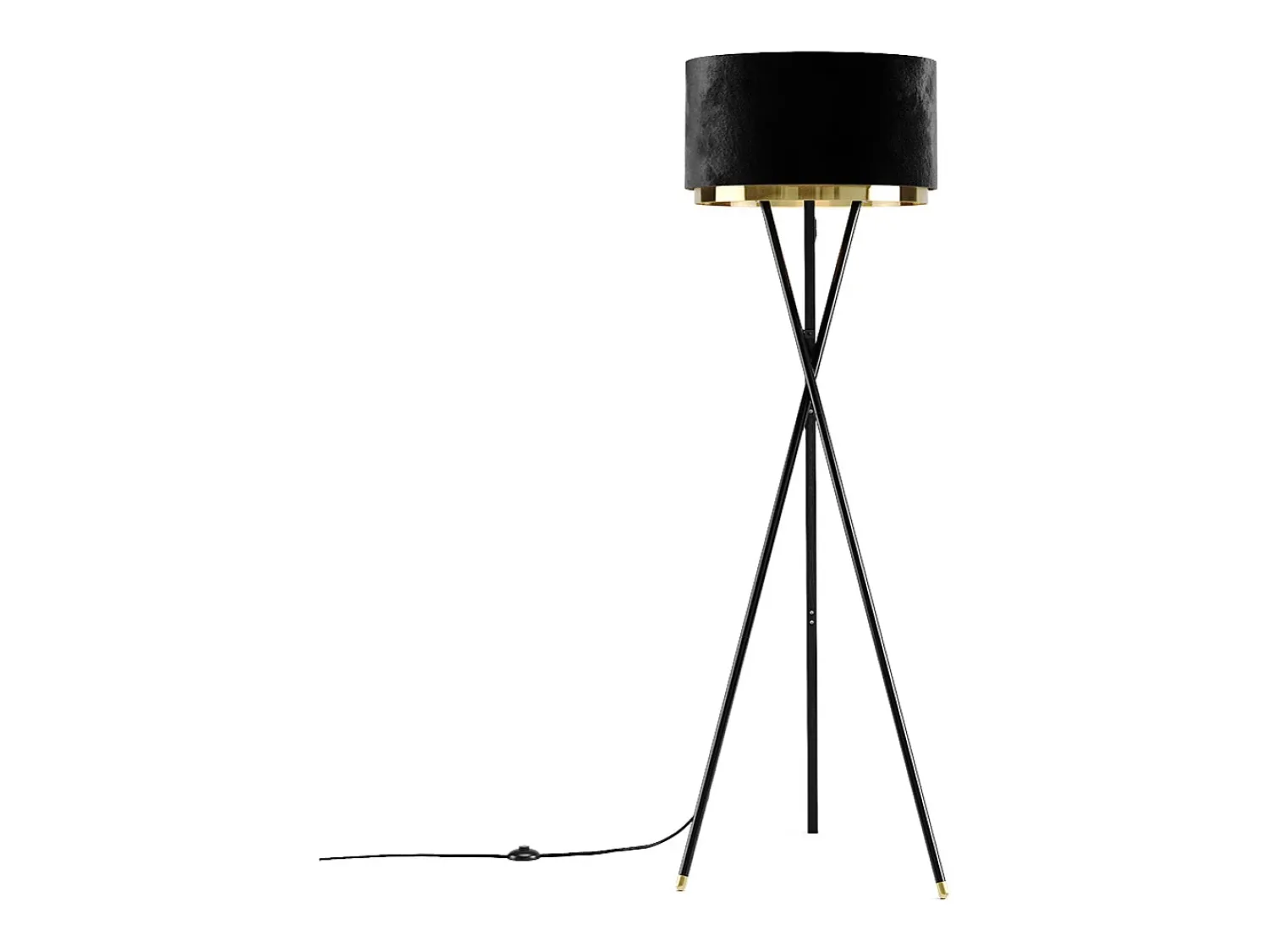 Vicco Lámpara de pie 50x50x154 goldamo Negro
