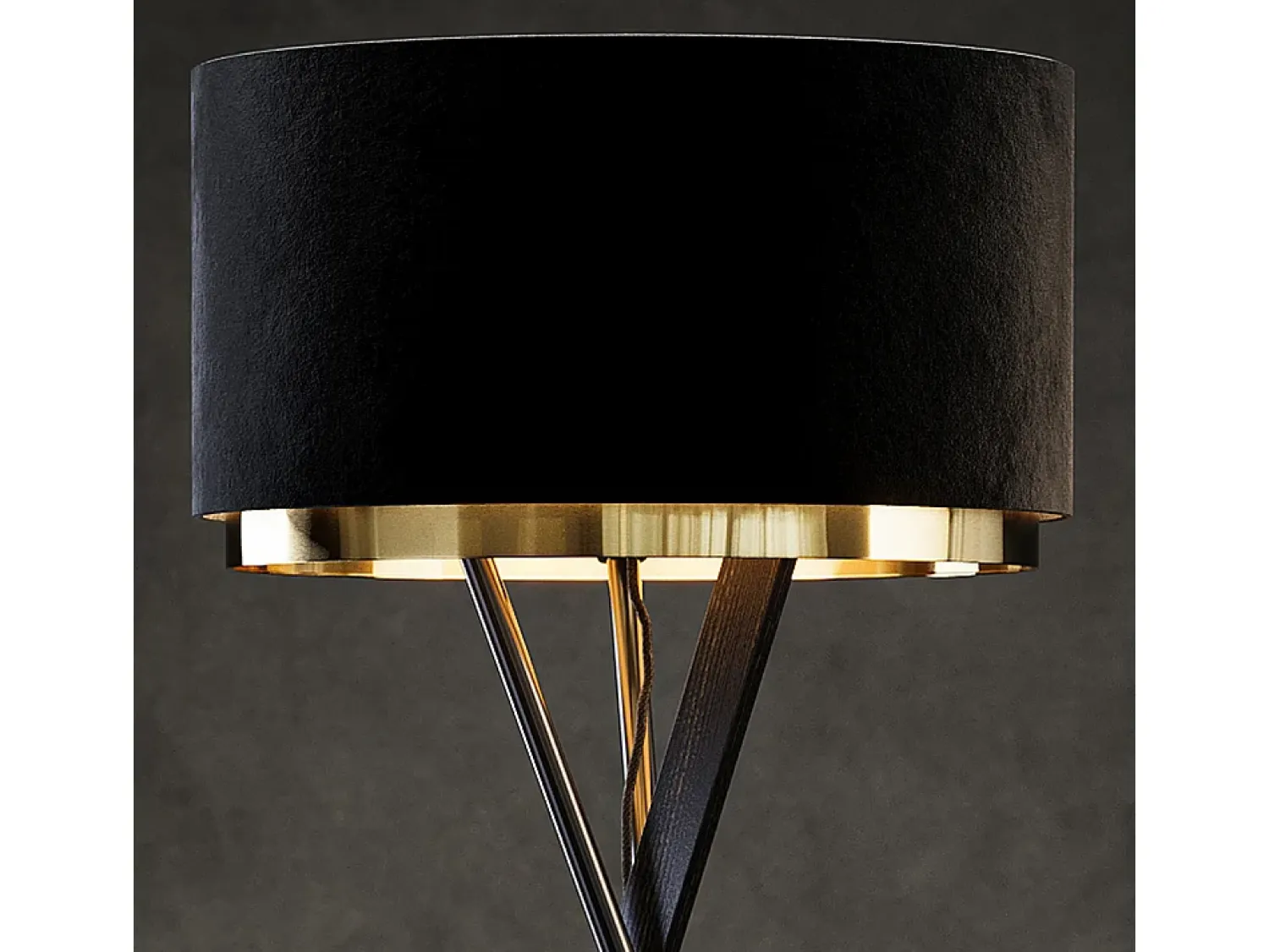 Vicco Lámpara de pie 50x50x154 goldamo Negro