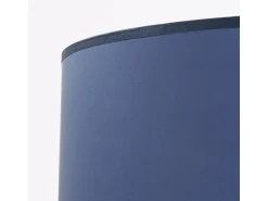 Outlet Sollux Lighting Lámpara de pie Nevia minimalista de tela/PVC/acero - 1 fuentes luminosas - L.40 x A.135 cm - marino/negro Azul