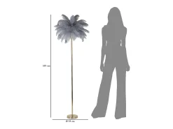 Lámpara de pie Palm Gris Cm Ø55X160
