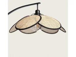 Ledkia Lámpara De Pie^Lámpara de Pie Ratán Arco Nirvana Natural Multicolor