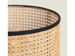 New Ledkia Lámpara de Pie Ratán Huela Natural Multicolor