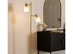 Atmosphera Lámpara De Pie^Lámpara de pie recta moderna Dorado